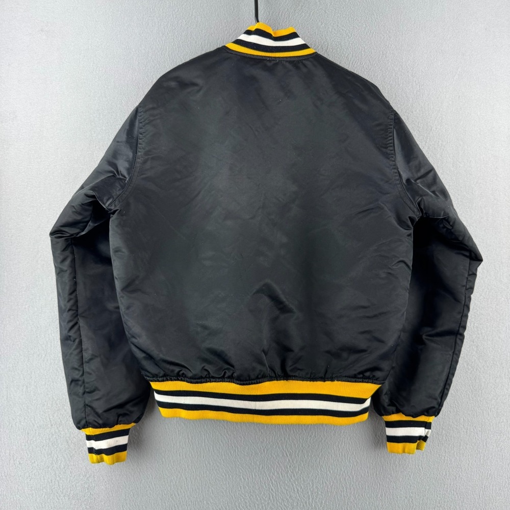 Vintage Pittsburgh Penguins Jacket Mens Medium 80s 90s Starter Bomber Hockey USA - Picture 6 of 16